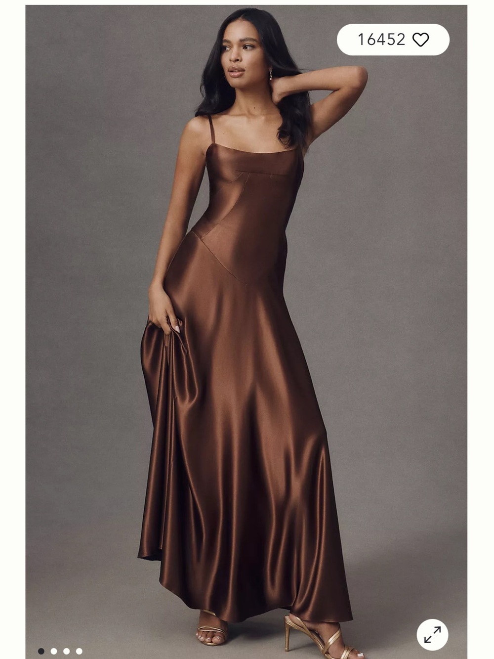 *NWT* Anthropologie Mare Mare Emmy Satin Corset Maxi Dress